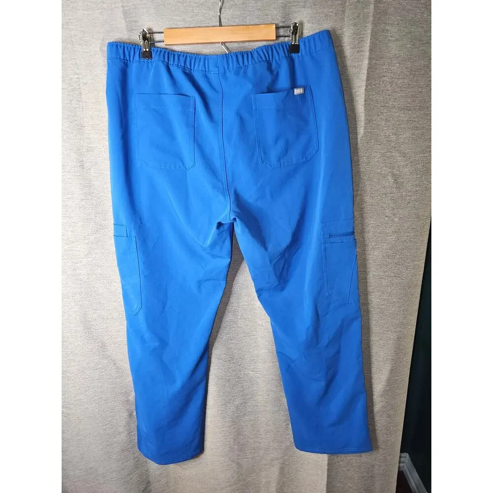 Mens Figs Cairo Cargo Technical Collection Blue Scrub Bottoms Sz XL